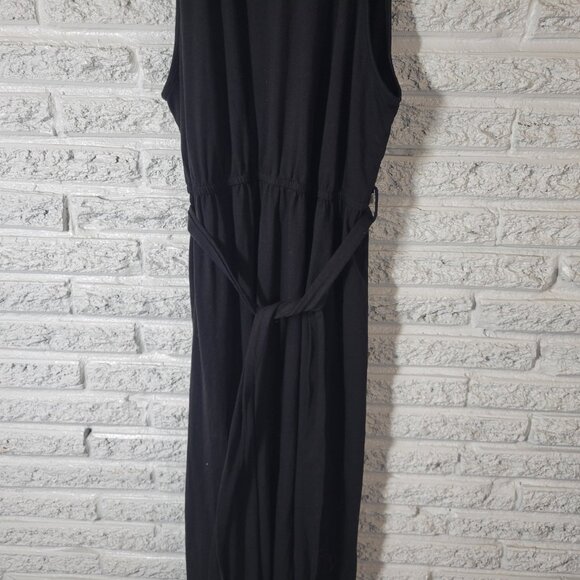 Shein Curve Womens Dress 3XL Plus Halter Faux Wrap Sleeveless Sash BLA2E - Picture 6 of 12